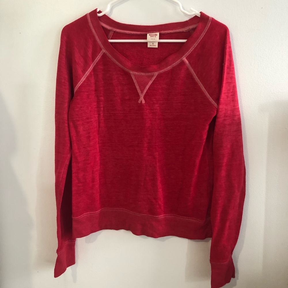pink sweatshirt!